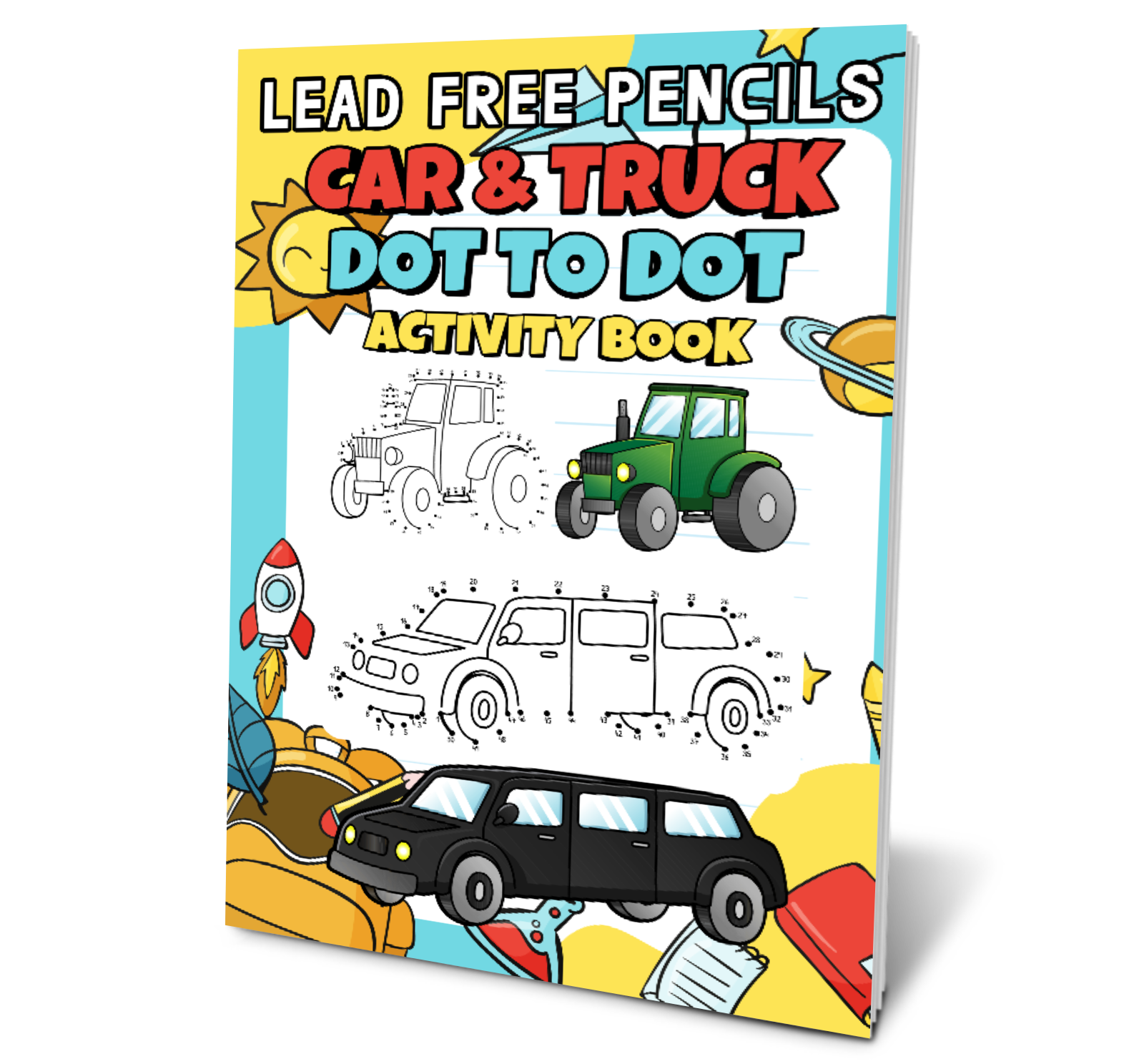 Car & Truck Dot To Dot Activity Book