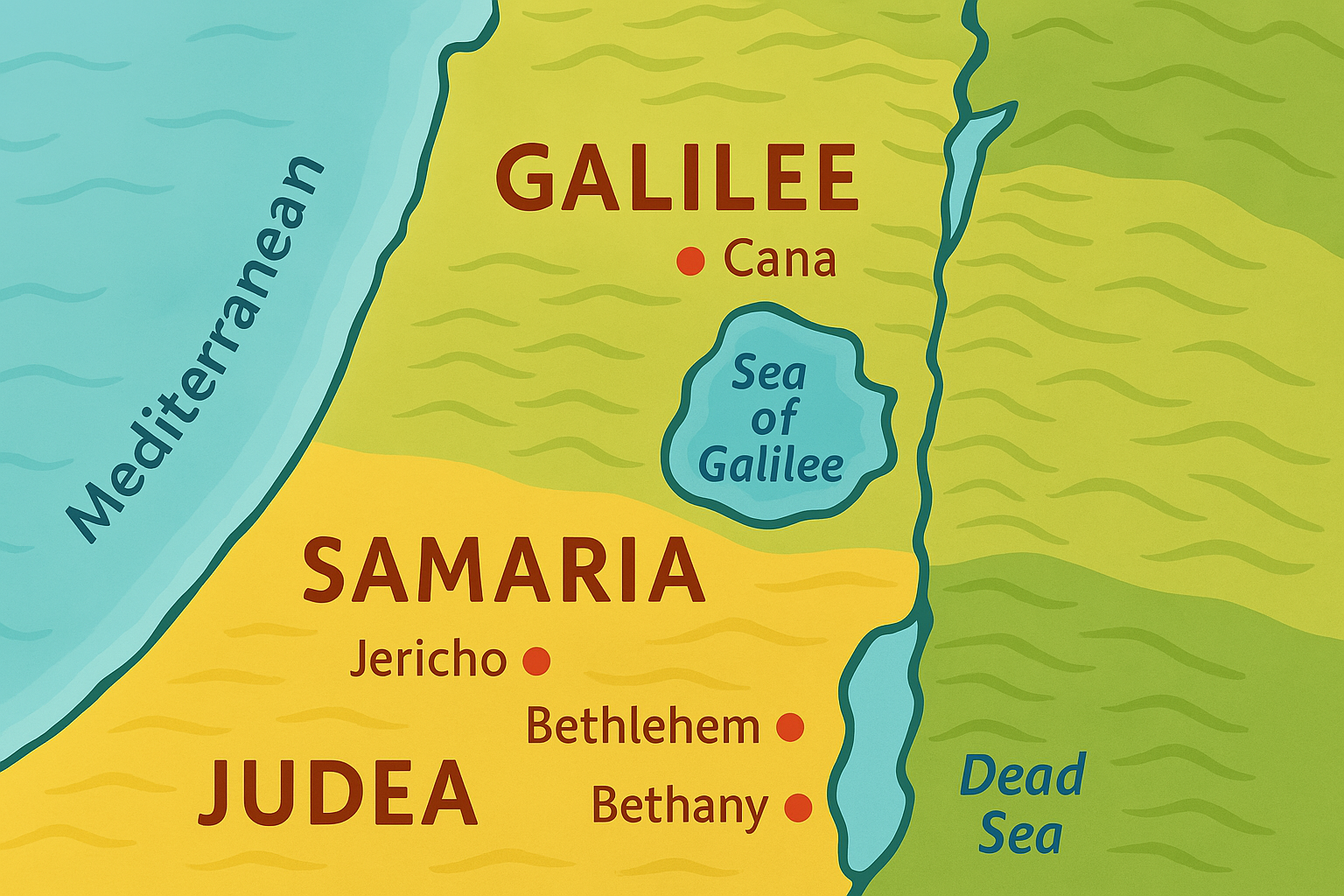Biblical Map of Israel
