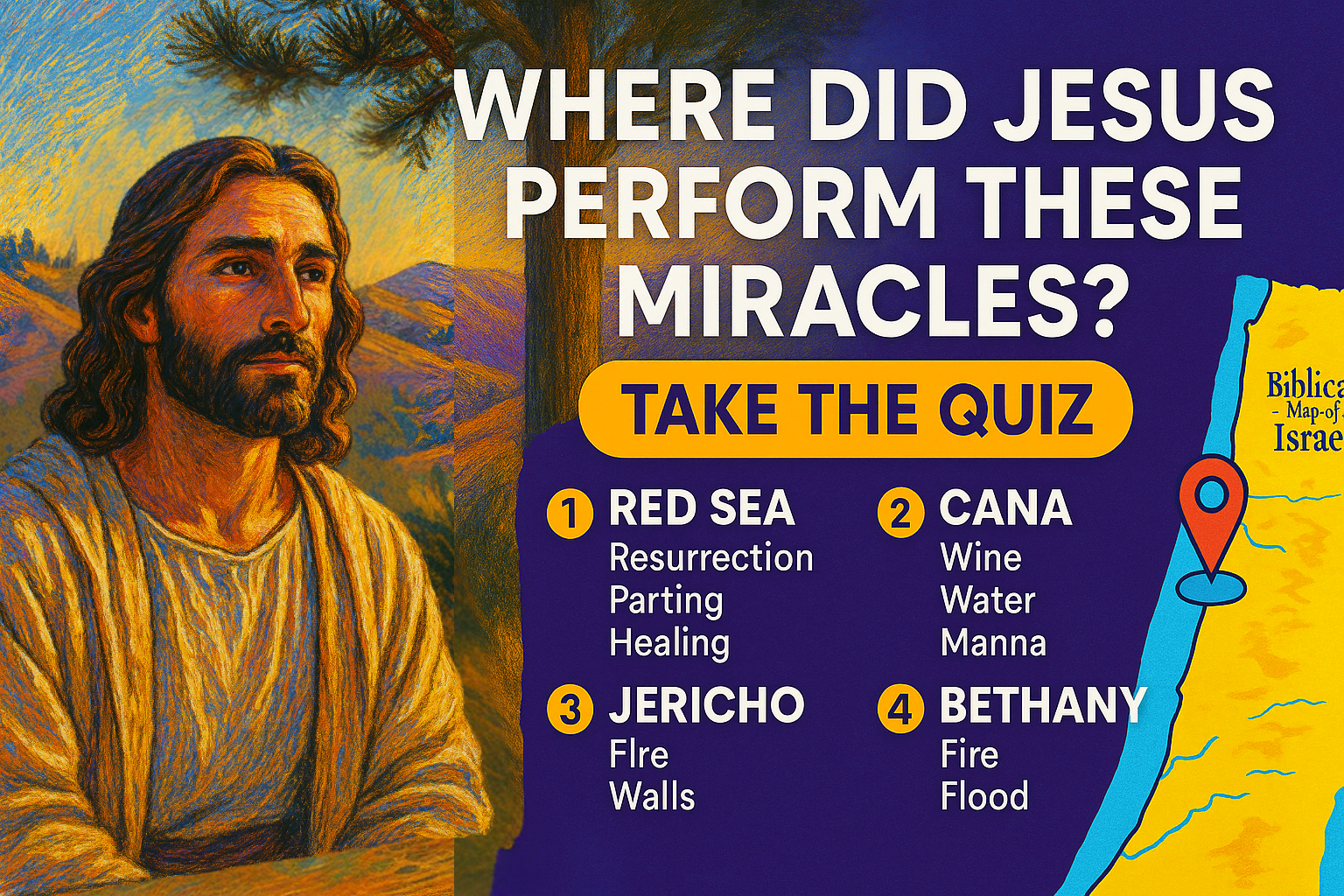 Jesus Miracle Location Quiz Banner
