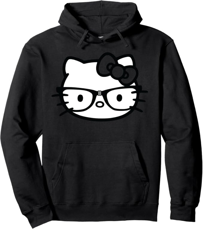 Hello Kitty hoodie with glasses and bow