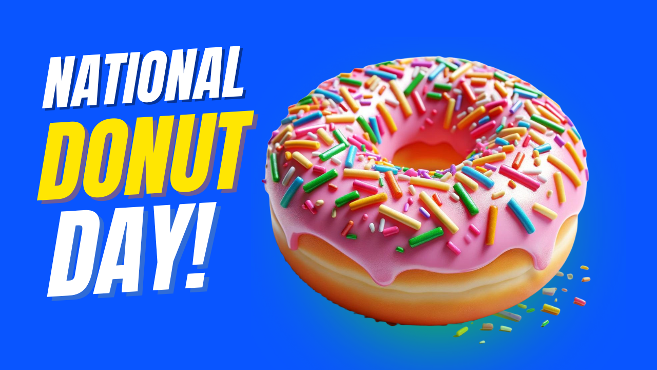 National Donut Day – donuts with sprinkles