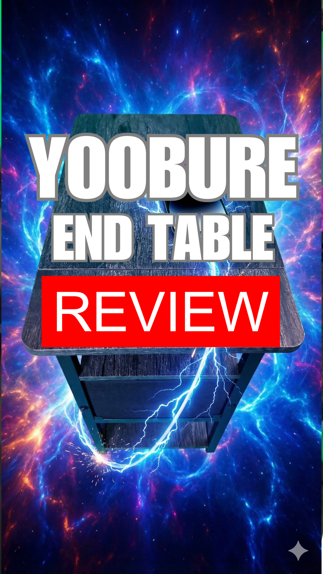 Yoobure End Table with Charging Station video review cover